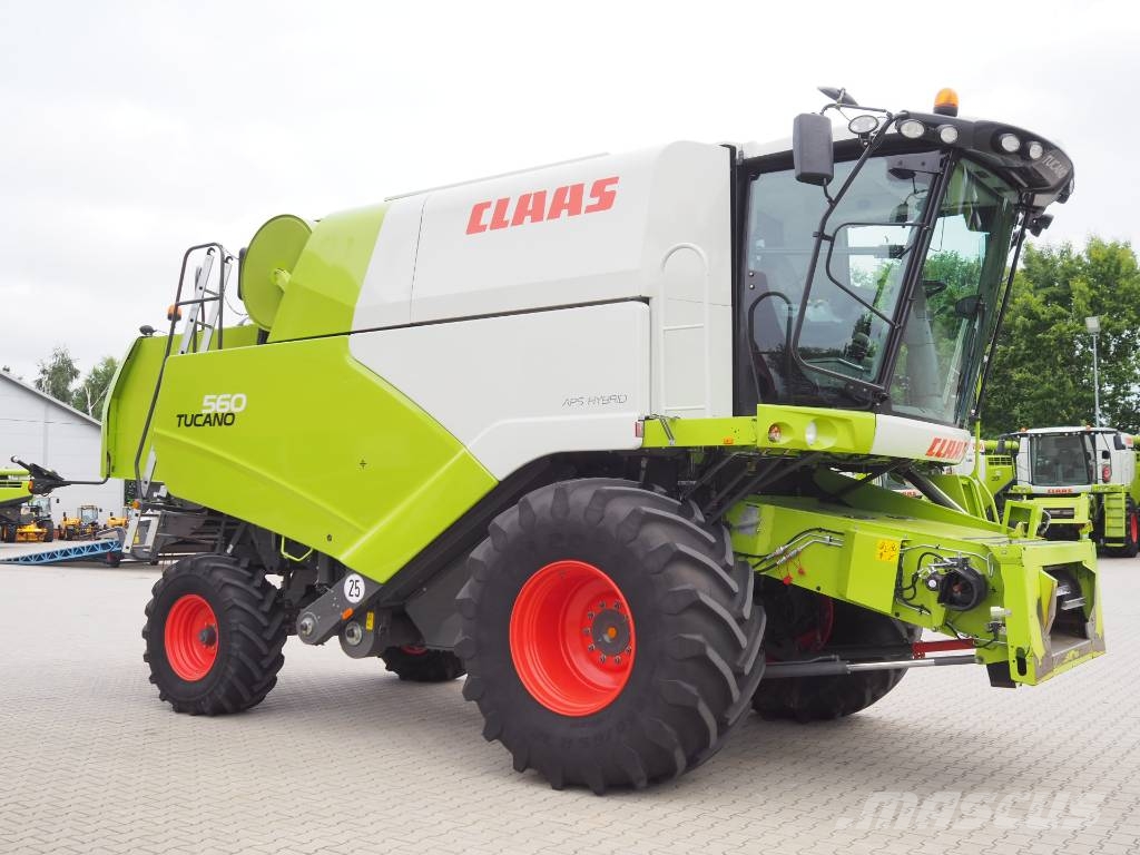 CLAAS Tucano 560 2-stage threshing drum drive + V620 Ražas novākšanas kombaini