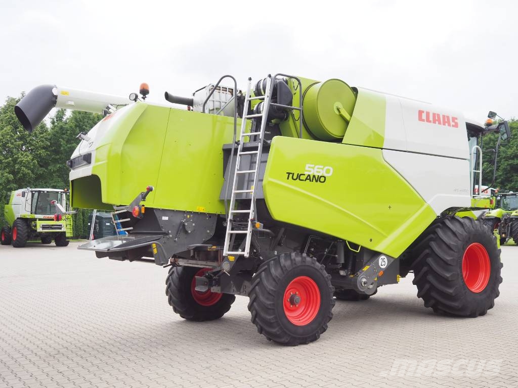 CLAAS Tucano 560 2-stage threshing drum drive + V620 Ražas novākšanas kombaini