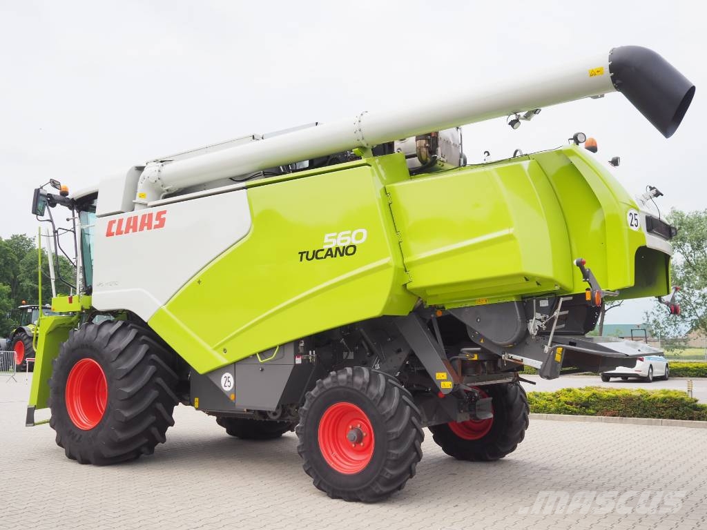 CLAAS Tucano 560 2-stage threshing drum drive + V620 Ražas novākšanas kombaini