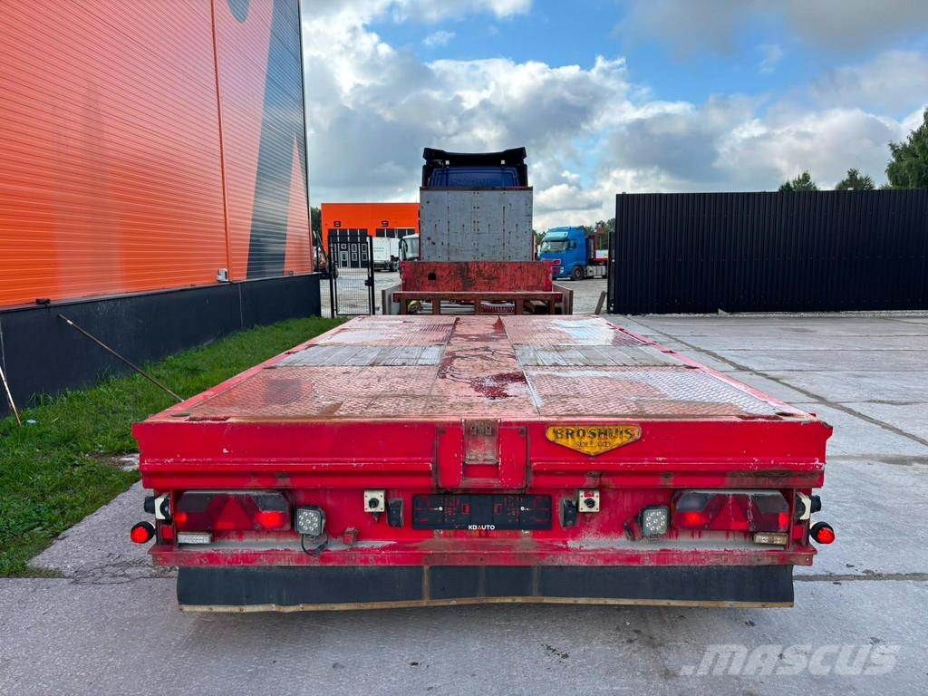 Broshuis 3AUD-44 EXTENDABLE / LAST AXLE STEERED Semi-trailer blokvogn