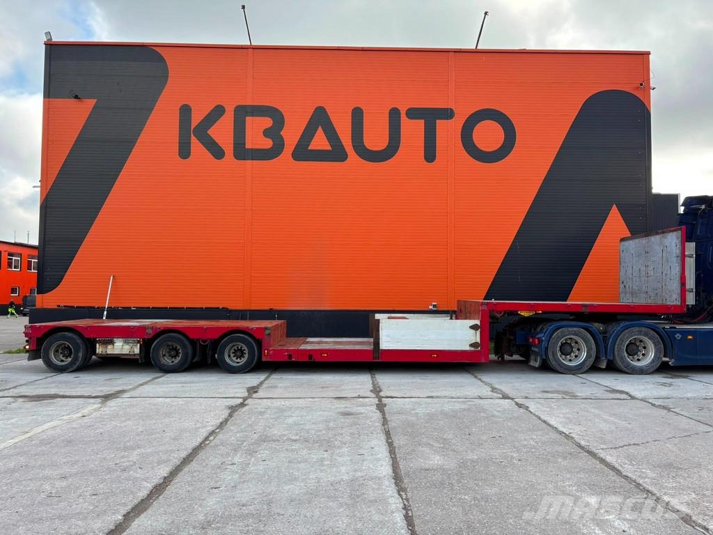 Broshuis 3AUD-44 EXTENDABLE / LAST AXLE STEERED Semi-trailer blokvogn