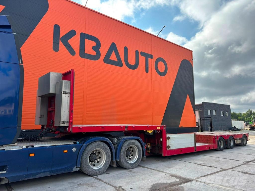 Broshuis 3AUD-44 EXTENDABLE / LAST AXLE STEERED Semi-trailer blokvogn
