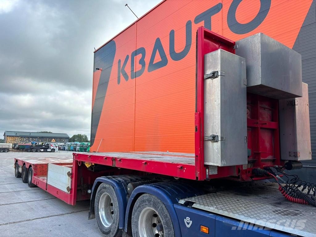 Broshuis 3AUD-44 EXTENDABLE / LAST AXLE STEERED Semi-trailer blokvogn