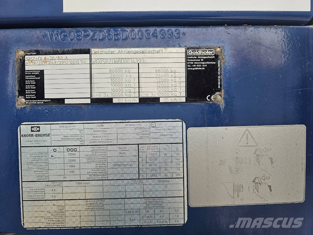 Goldhofer SPZ-DL 6-70/80A Ballast Citytrailers