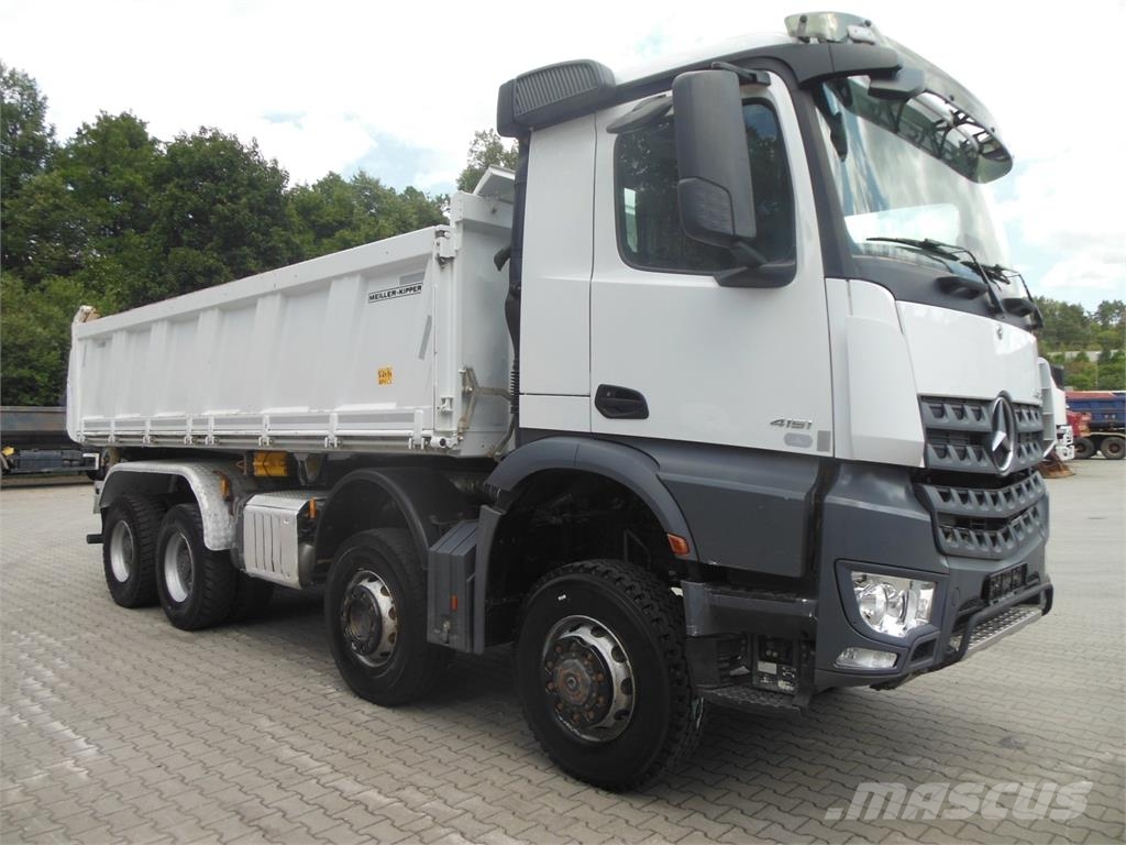 Mercedes-Benz Mercedes Benz 4151 Arocs, 8x6, Meiller, Bordmatic, Camiones bañeras basculantes o volquetes