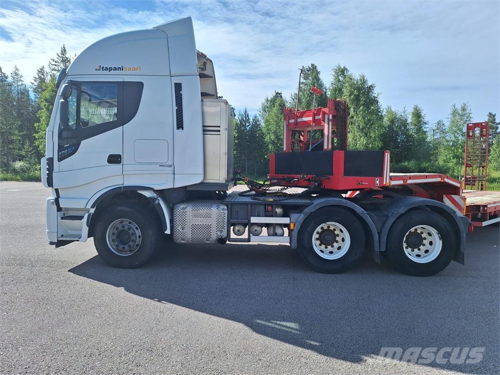 Iveco + Goldhofer Stralis X-Way 570 Camiones de cama baja