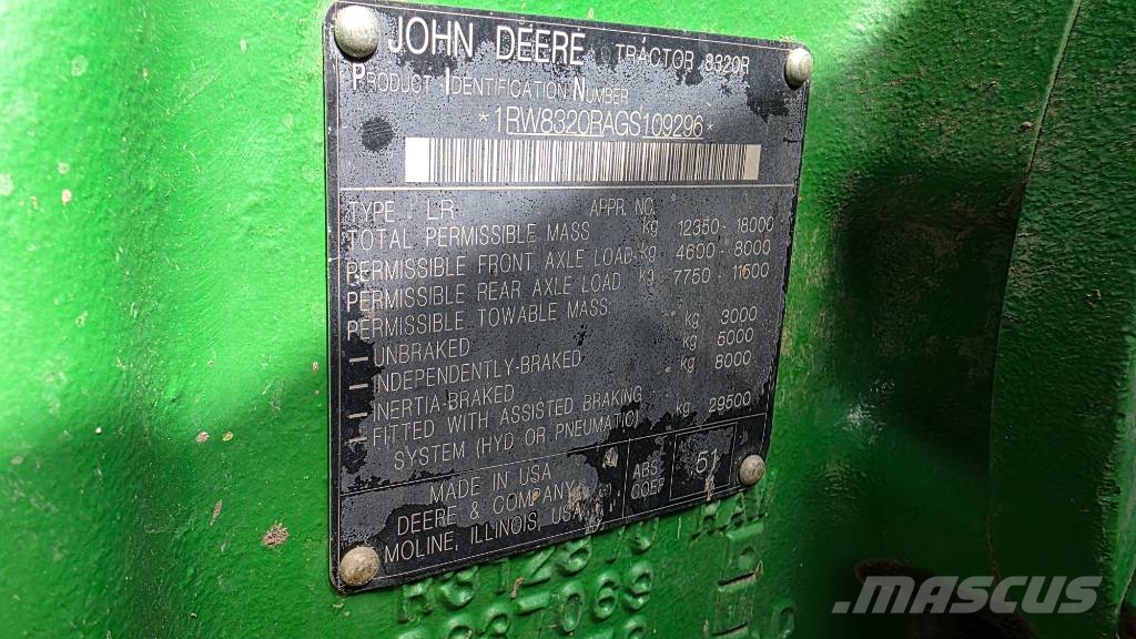 John Deere 8320 R Traktorid