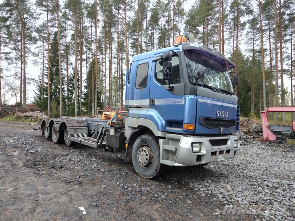 Sisu 12E480 Forest machine transport trucks