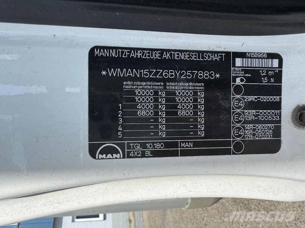 MAN TGL 10.180 4X2 EURO 5 + ZEPRO LIFT 2000KG Isotermos y frigoríficos