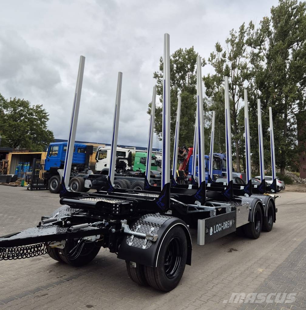 Hydrofast Przyczepa  3 osiowa do drewna stosowego  HFP3 Hout-Aanhangers