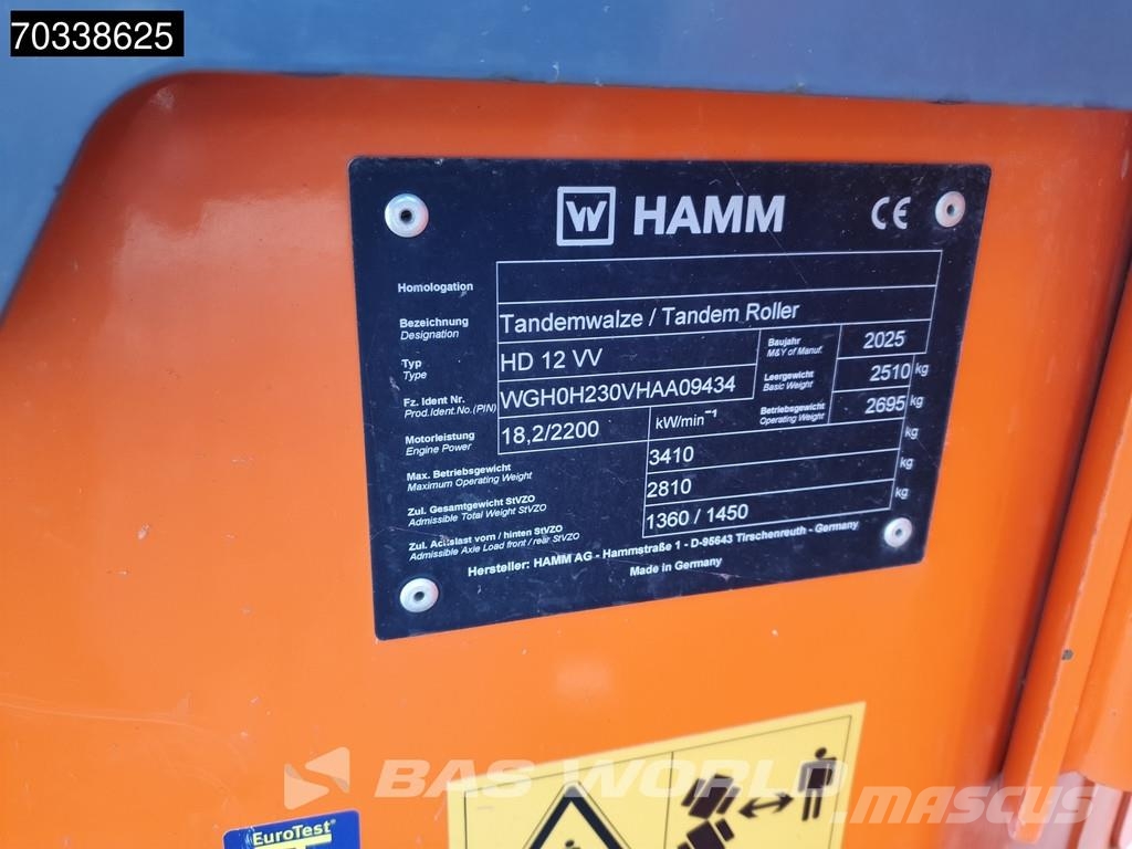 Hamm HD12 VV Tandemrullid