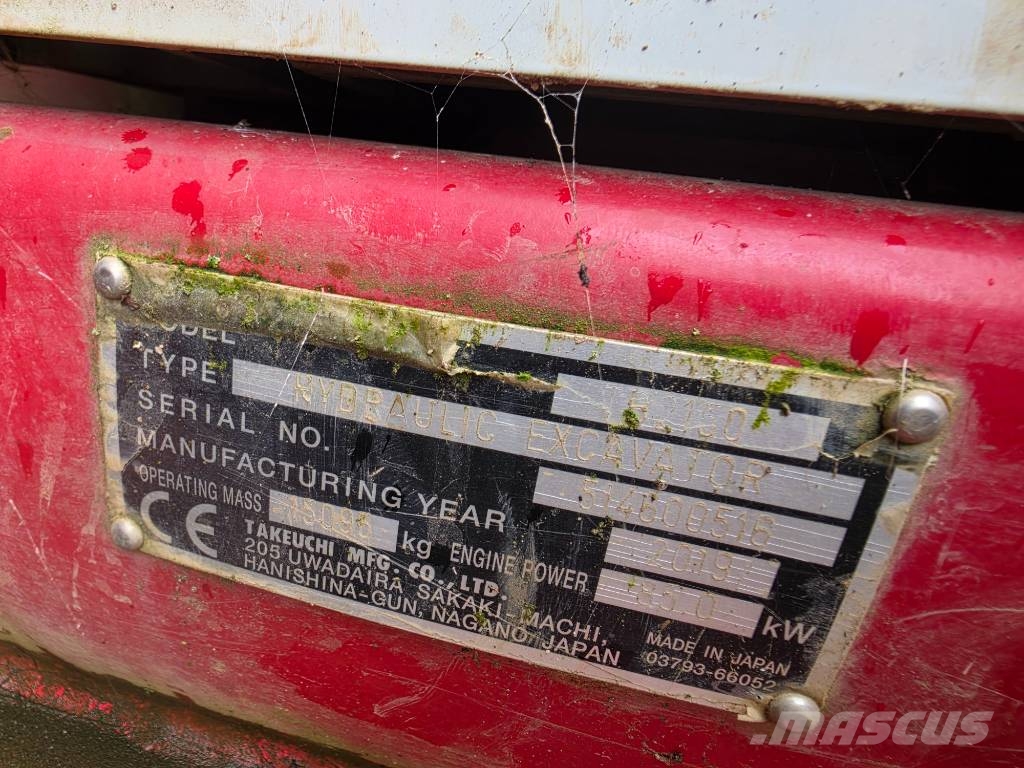 Takeuchi 2150 Rupsgraafmachines