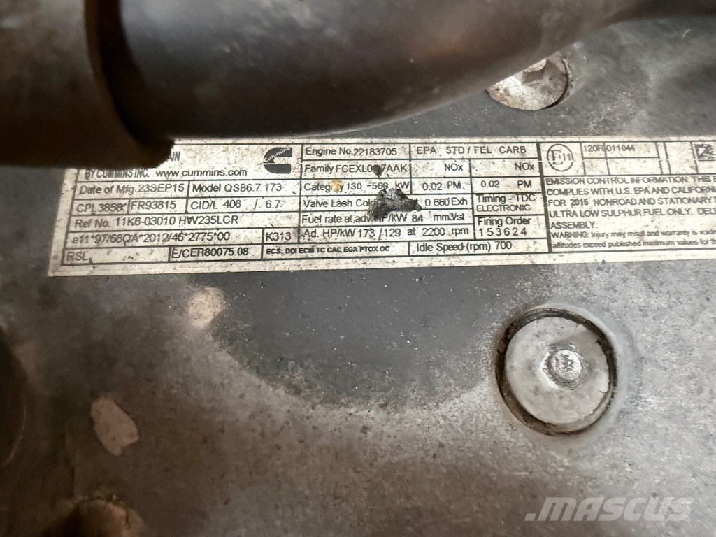 Hyundai HX 235 LCR - HX 235 - HX235LCR Bagri goseničarji