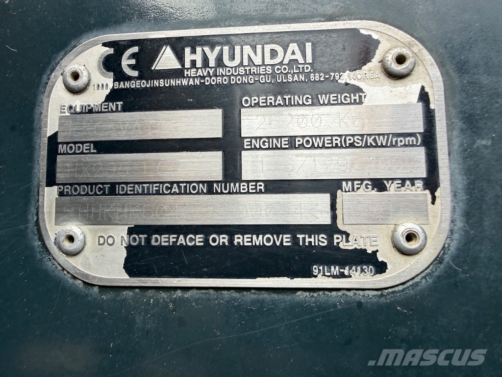 Hyundai HX 235 LCR - HX 235 - HX235LCR Bagri goseničarji
