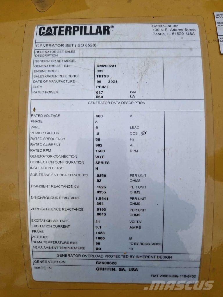 CAT C32 Marine auxiliary engines