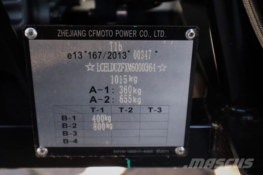 CFMoto UFORCE600 Valid Inspection, Dutch Registration, Dr Всюдиходи