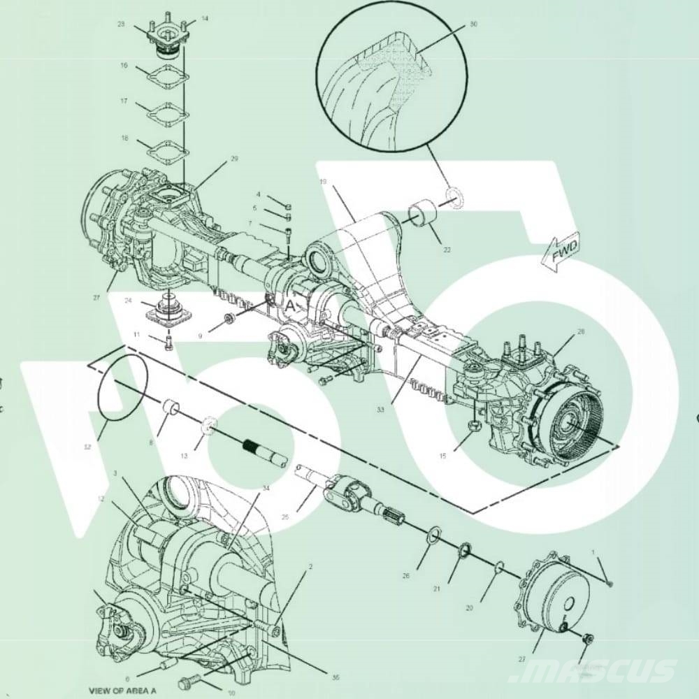  Differential 13x37 2264348 Cat 231-0709 CAT TH 560 轴