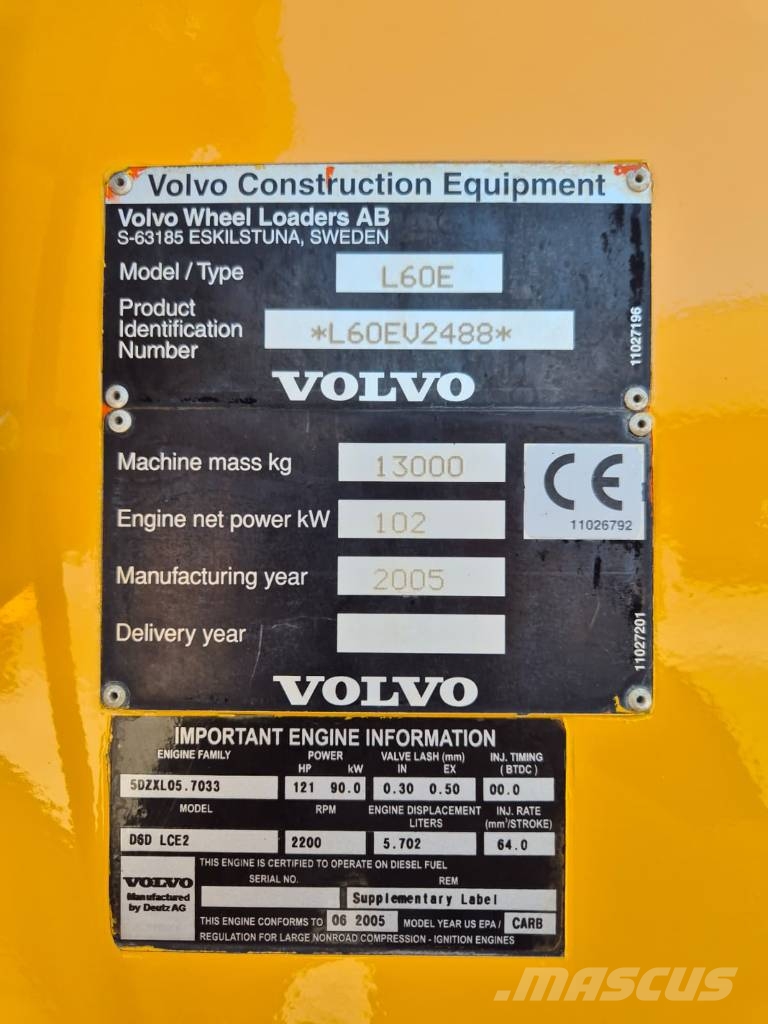 Volvo L60E NEW PAINT Kolesové nakladače