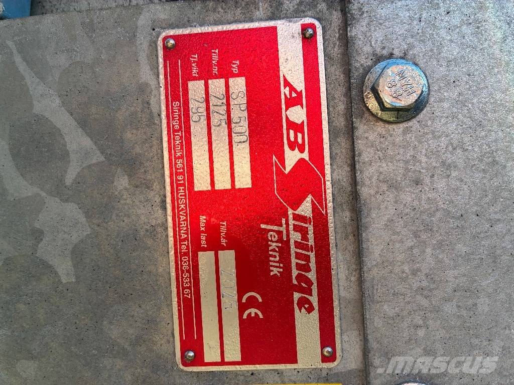 Siringe SP500 Pflüge