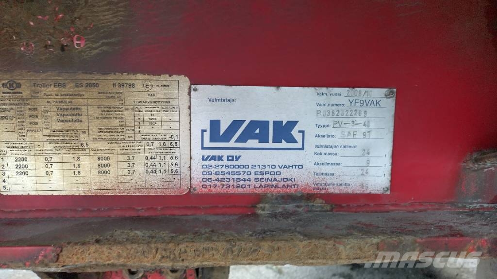 VAK Kokosivuauk,kärry thermoking kone Температурно-контролирани полуремаркета
