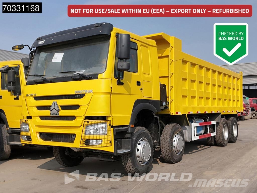Sinotruk HOWO 371 8X4 Refurbished! 80T Full steel Airco Man Damperli kamyonlar