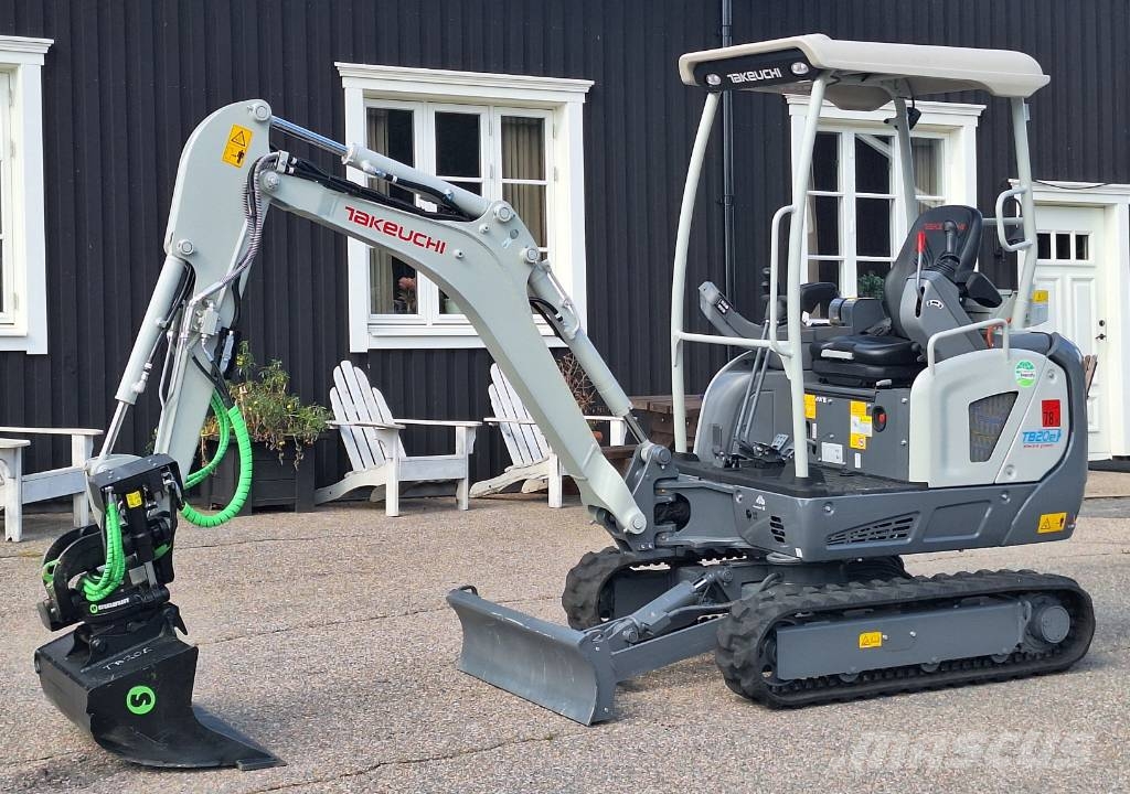 Takeuchi TB 20 E Steelwrist rotortilt حفارات صغيرة أقل من 7 طن (حفارات صغيرة)