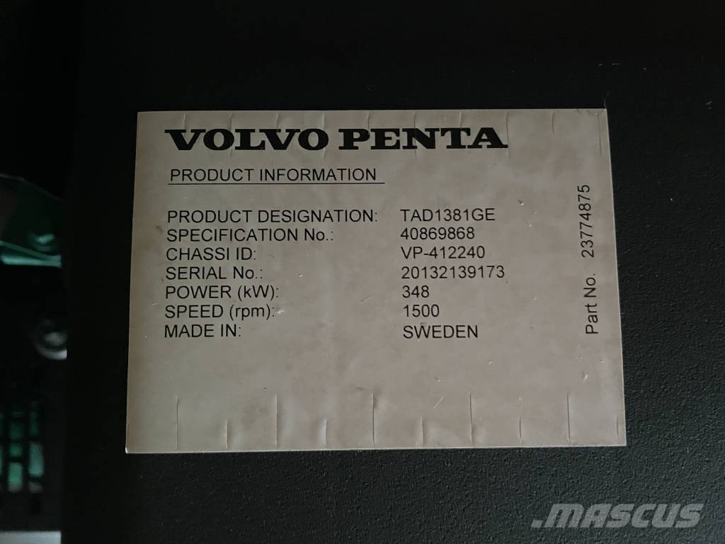 Volvo TAD1381GE - 390 kVA Stage V Genset - DPX-19031 Diesel Generatoren