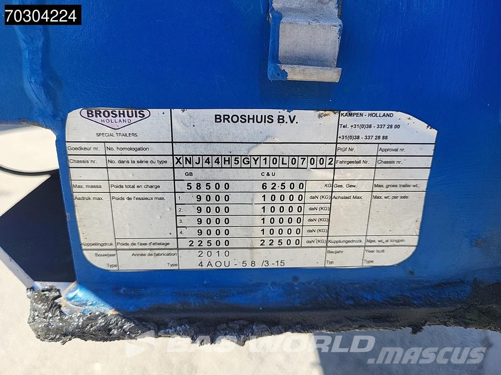 Broshuis 4AOU Extendable 30M Full Steered Vlakke laadvloeren