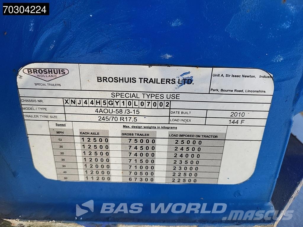 Broshuis 4AOU Extendable 30M Full Steered Vlakke laadvloeren