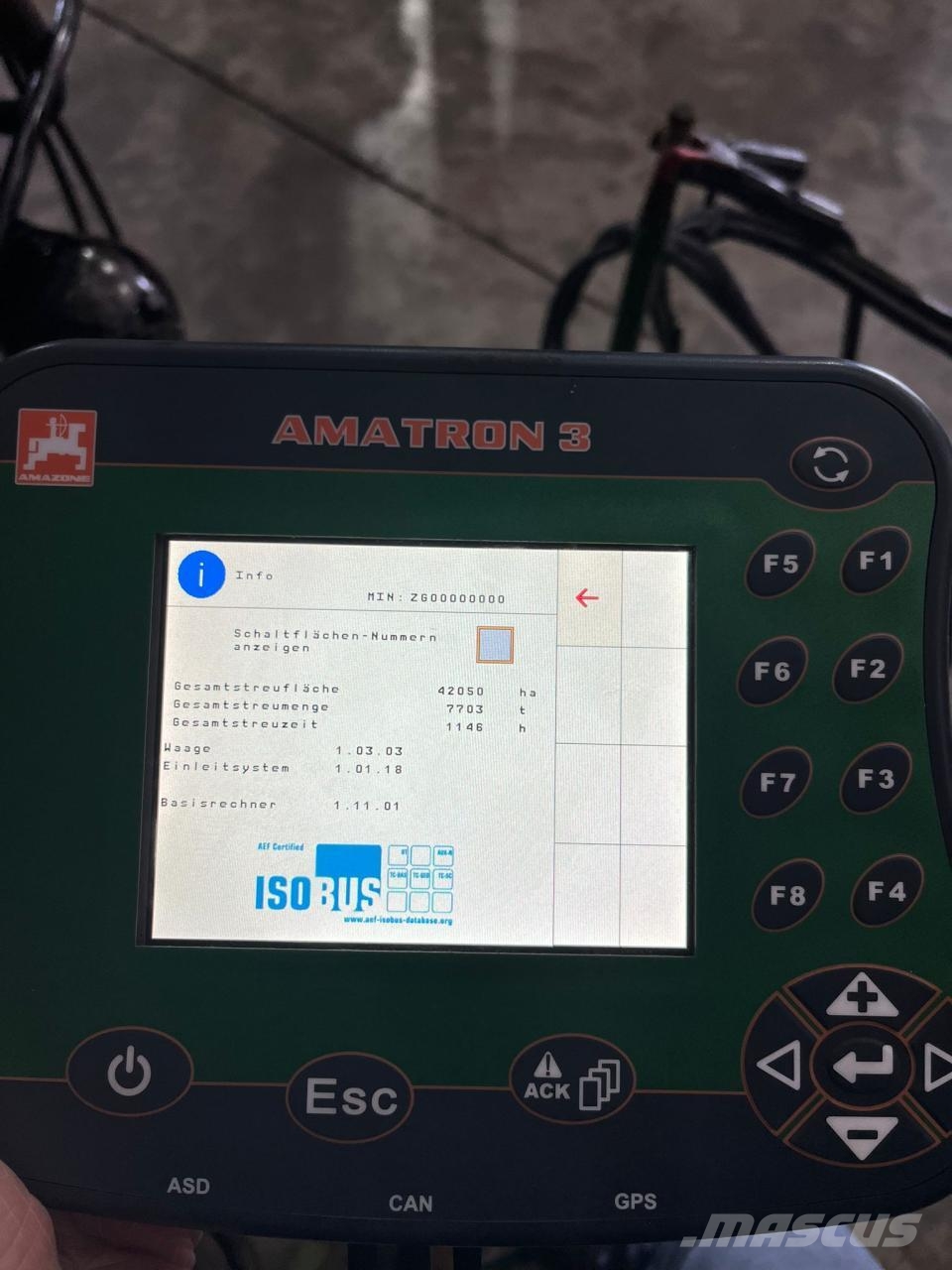 Amazone ZG-TS 8200 Hydro Profi 미네랄 살포기