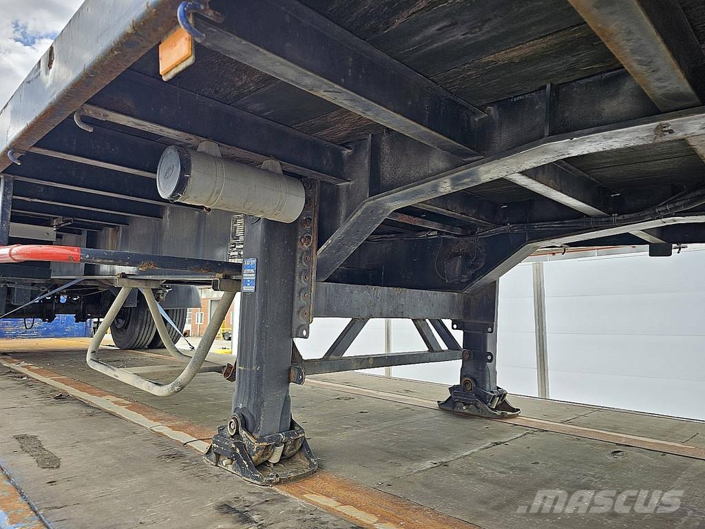 Varmo 1 AXLE PLATFORM FORKLIFT CONNECTION نصف مقطورات مسطحة / مفصلية الجوانب