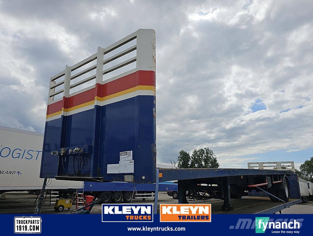 Varmo 1 AXLE PLATFORM FORKLIFT CONNECTION نصف مقطورات مسطحة / مفصلية الجوانب