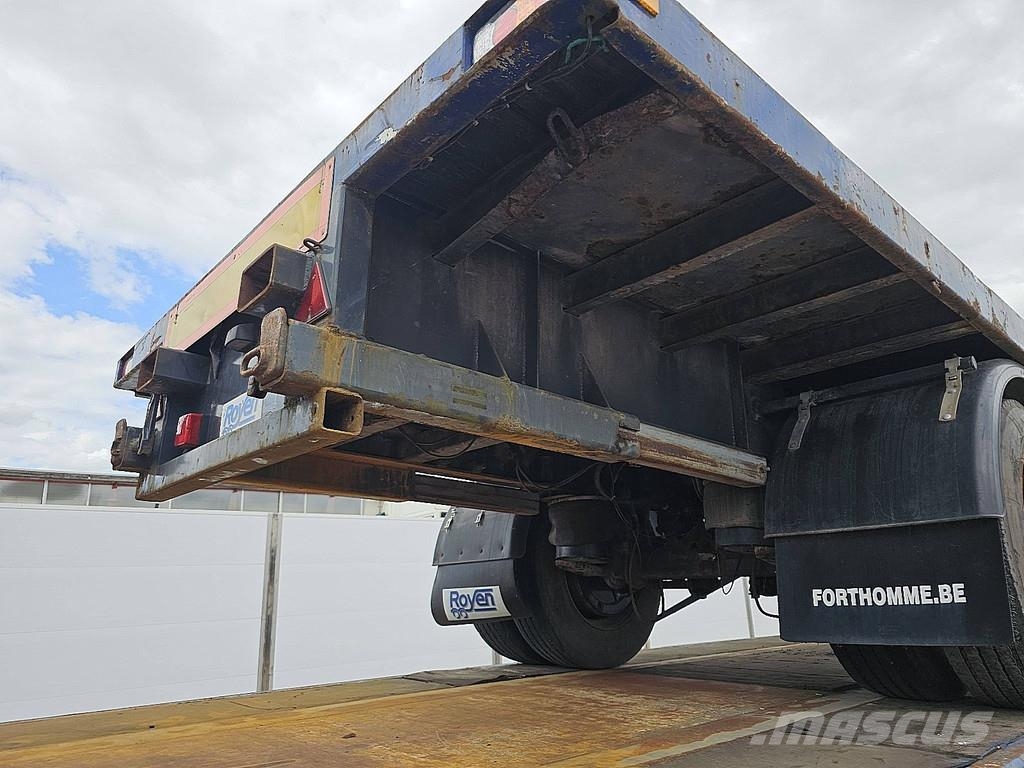 Varmo 1 AXLE PLATFORM FORKLIFT CONNECTION نصف مقطورات مسطحة / مفصلية الجوانب