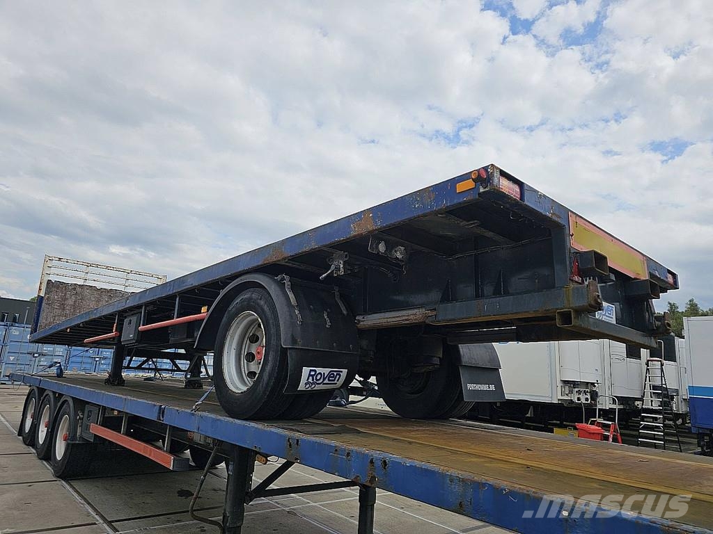 Varmo 1 AXLE PLATFORM FORKLIFT CONNECTION نصف مقطورات مسطحة / مفصلية الجوانب