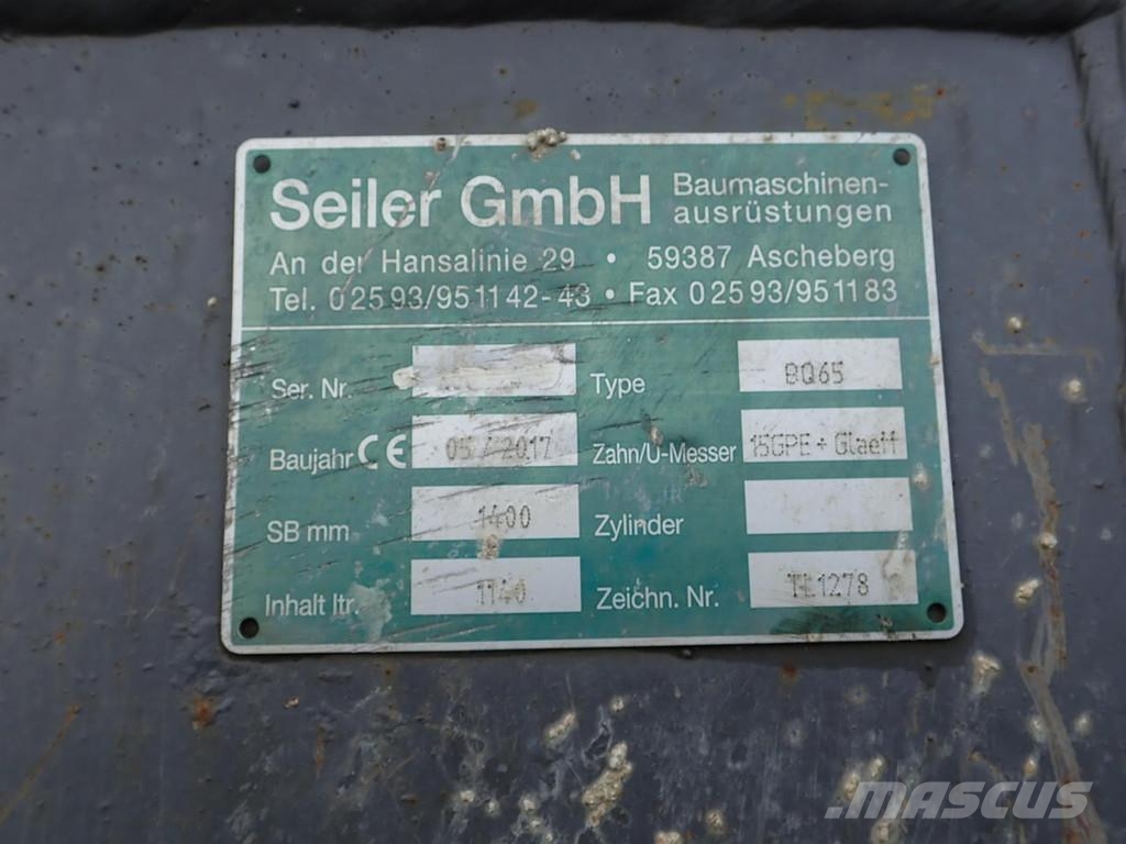 Seiler Tieflöffel 1400mm OQ65 Cucharones