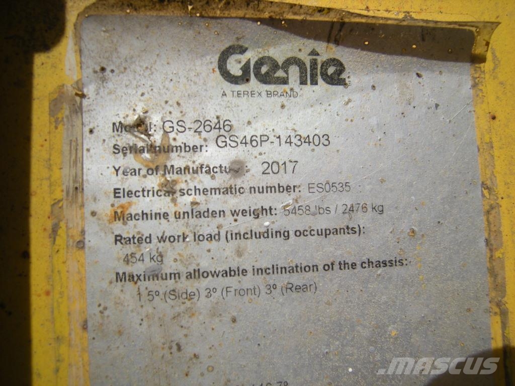 Genie GS 2646 (ID3403) Platforme foarfeca