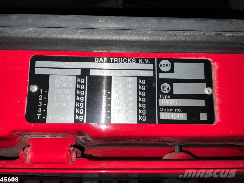 DAF FAN XF 480 Euro 6 Chassis cabine with PTO Chassis Cab trucks