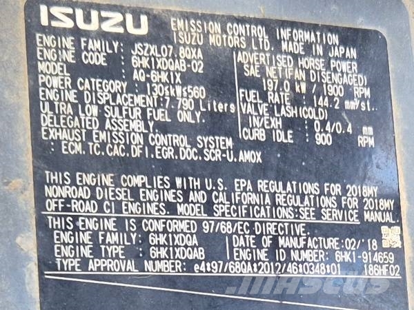 Hitachi ZX 300 LCN-6 Kāpurķēžu ekskavatori