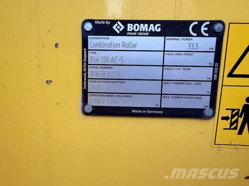 Bomag BW 138 AC-5 مداحل مزدوجة