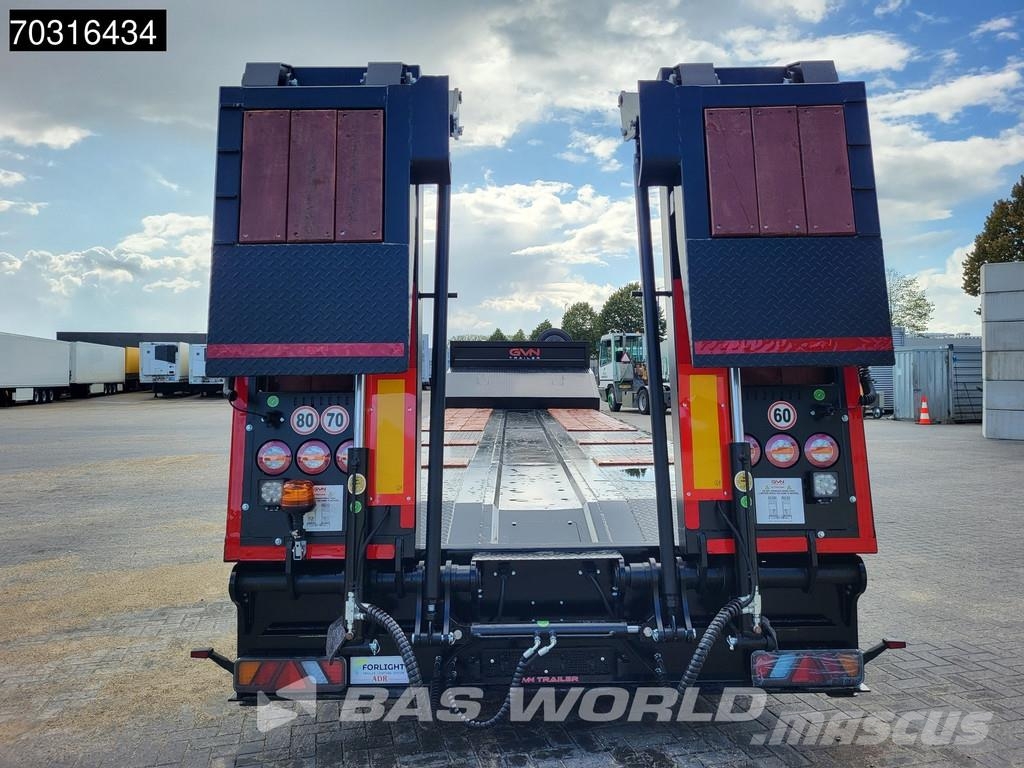  GVN 3 GVN 3 axles NEW! Lift + SteeringAxle Ramps Žemo iškrovimo puspriekabės
