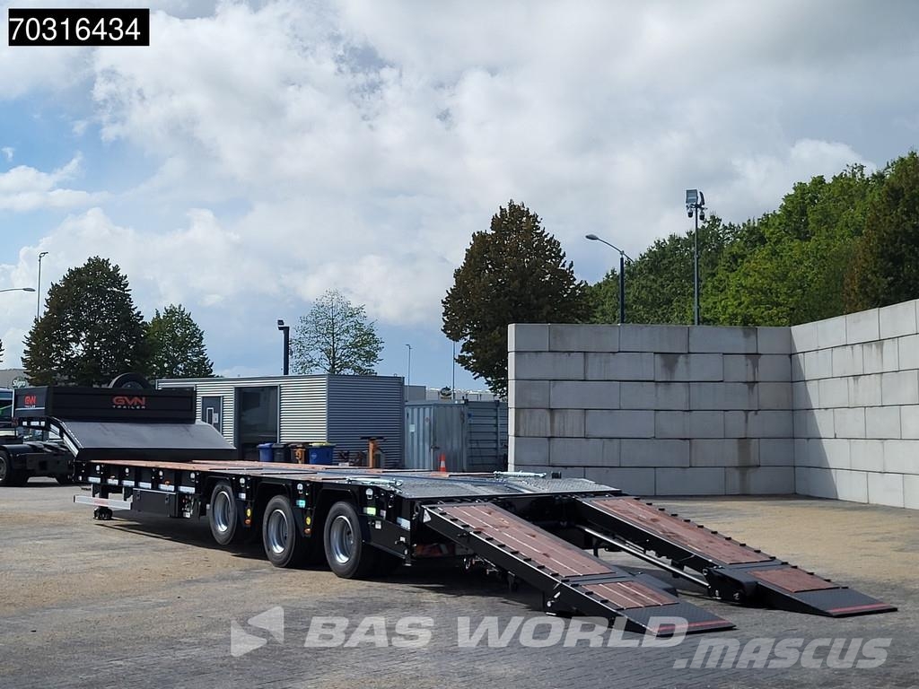  GVN 3 GVN 3 axles NEW! Lift + SteeringAxle Ramps Žemo iškrovimo puspriekabės