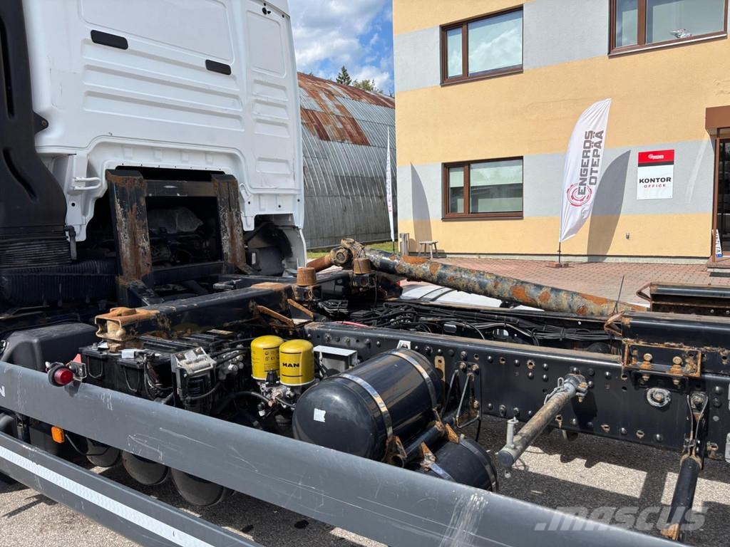 MAN TGX 28.580 6x2 EURO6 + RETARDER + ENGINE DEFECT + Camiones portacontenedores