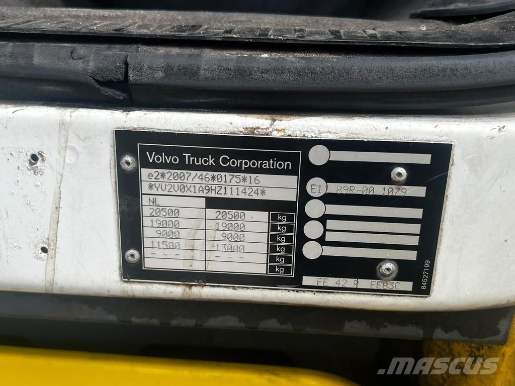 Volvo FE 250 4X2 EURO 6 CHASSIS CABINE + DHOLLANDIA LIFT Raamautod