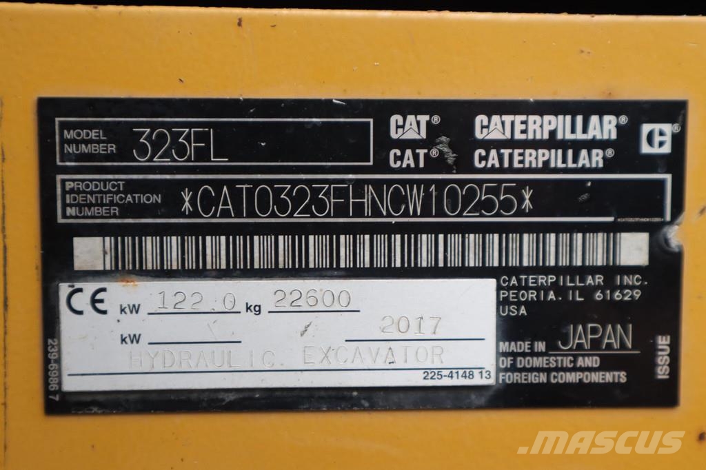 CAT 323 FL | 3D GPS | ROTOTILT | RIPPER | 3X BUCKET Rupsgraafmachines