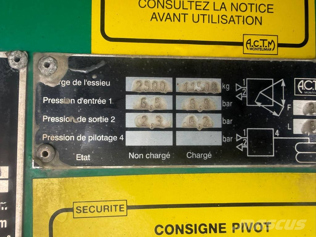 Actm S46315 نصف مقطورة مسطحة منخفضة