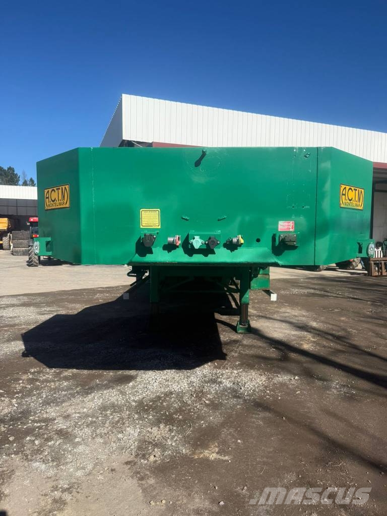 Actm S46315 نصف مقطورة مسطحة منخفضة