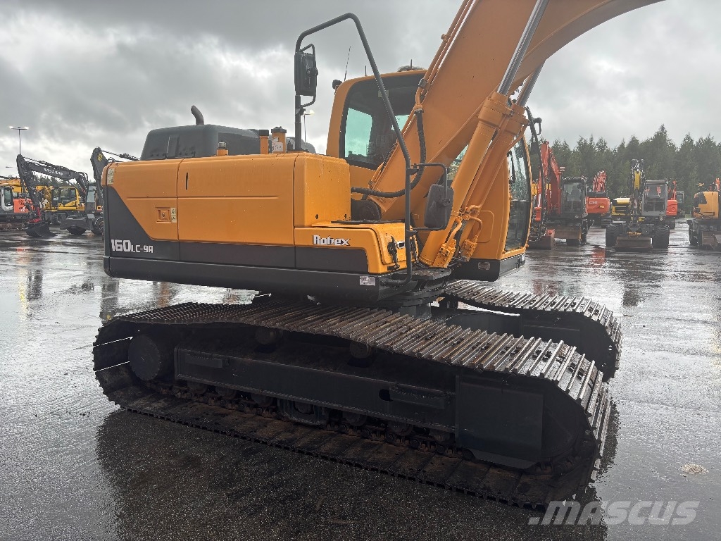 Hyundai Robex 160 / Pyörittäjä, Rasvari, Hyvä alakerta! Excavadoras sobre orugas