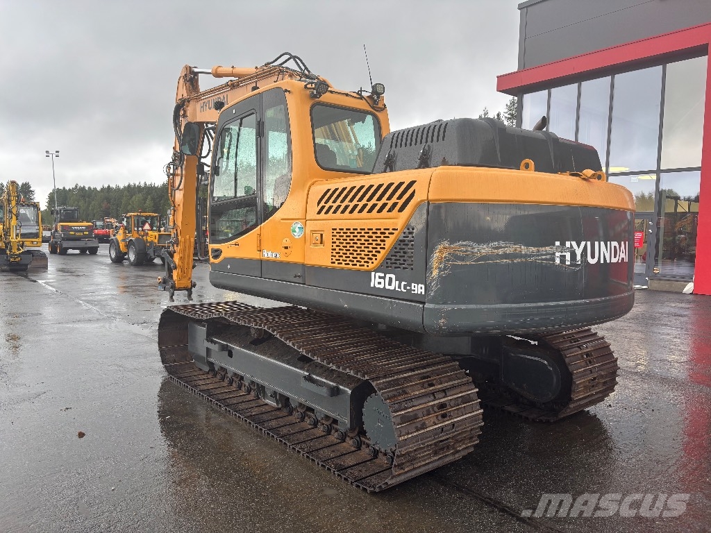 Hyundai Robex 160 / Pyörittäjä, Rasvari, Hyvä alakerta! Excavadoras sobre orugas