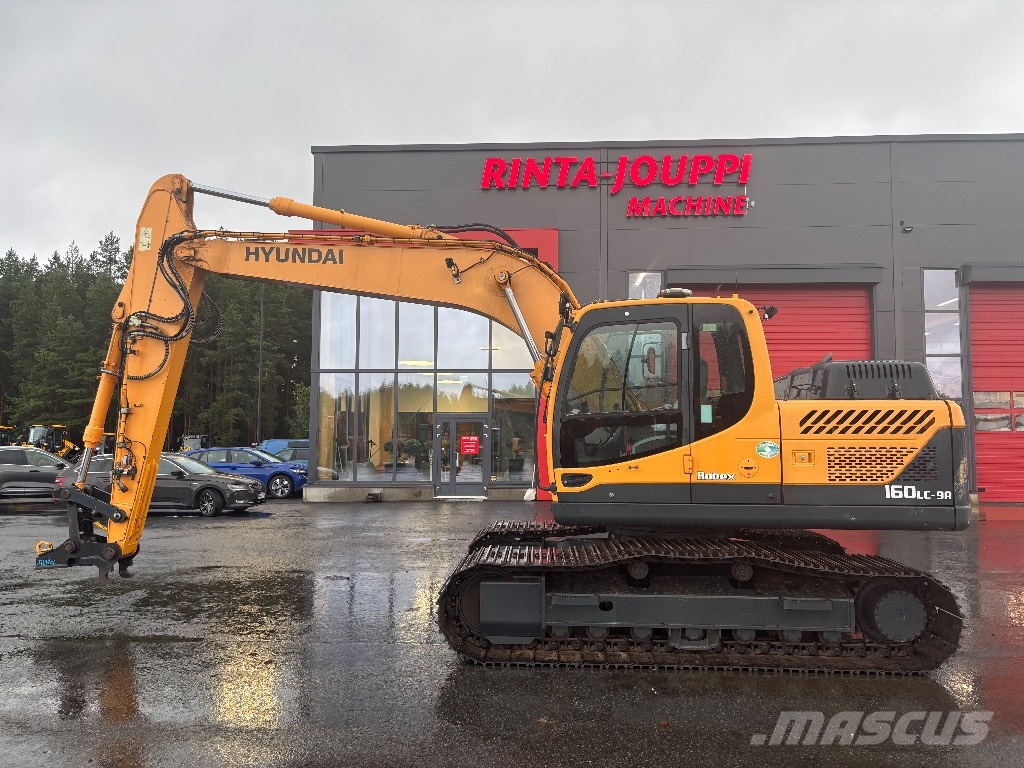Hyundai Robex 160 / Pyörittäjä, Rasvari, Hyvä alakerta! Excavadoras sobre orugas