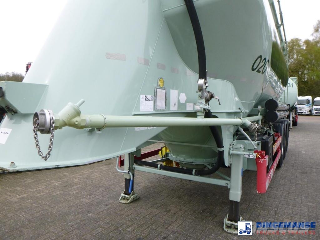 Spitzer Powder tank alu 37 m3 / 1 comp مقطورات ذات صهاريج